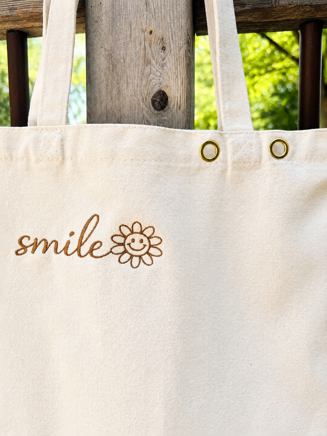 Styled Smiley Tote