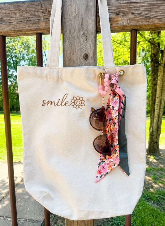 Styled Smiley Tote