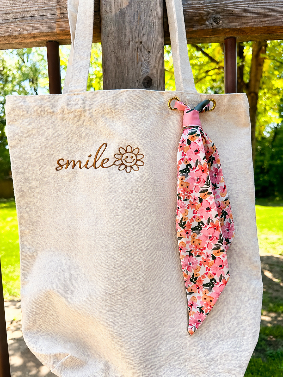 Styled Smiley Tote